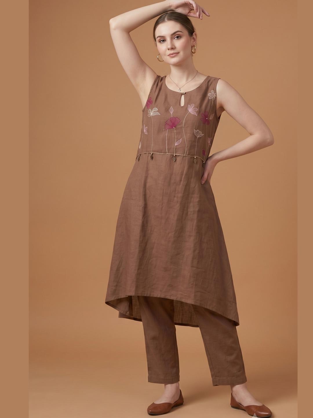 Wholesale Cotton Embroidered Kurta Set Manufacturer India for Women