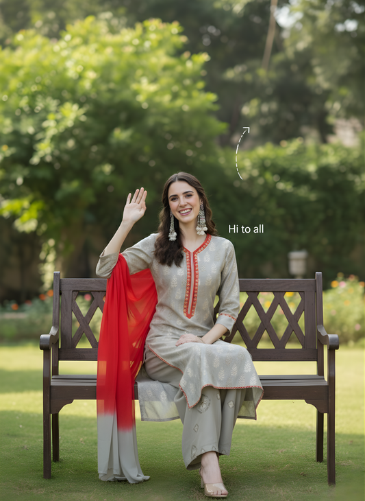 Modal Chanderi Dupatta Set | Women Ethnic Wear Wholesale Manufacturer