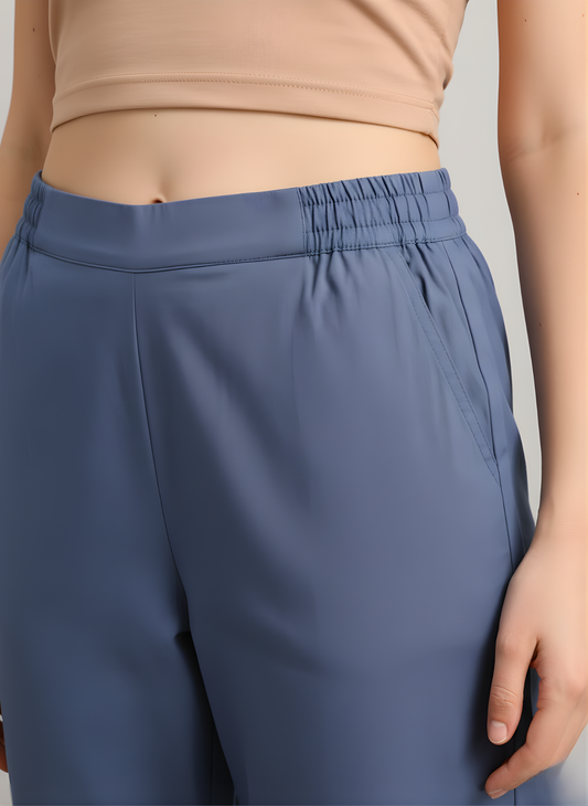 Slim straight cotton pants for women manufacturer