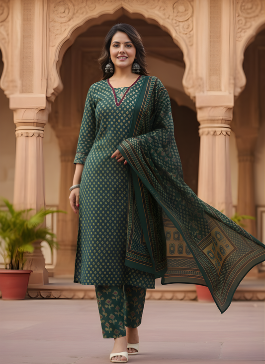 Bandhani Pattern Kurta Pant Set – Neelufer Creation