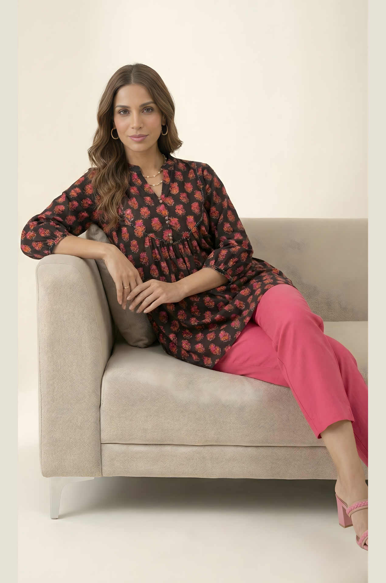 Kashvi Noir Jaipuri Cotton Top – Women Wear Wholesale