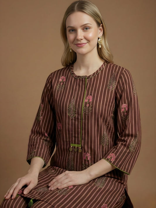 women wear wholesale manufacturer India cotton cord set Neelufer Creation