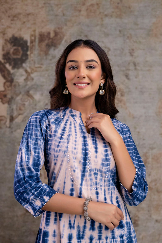 Neelufer Creation women tie-dye kurti wholesale