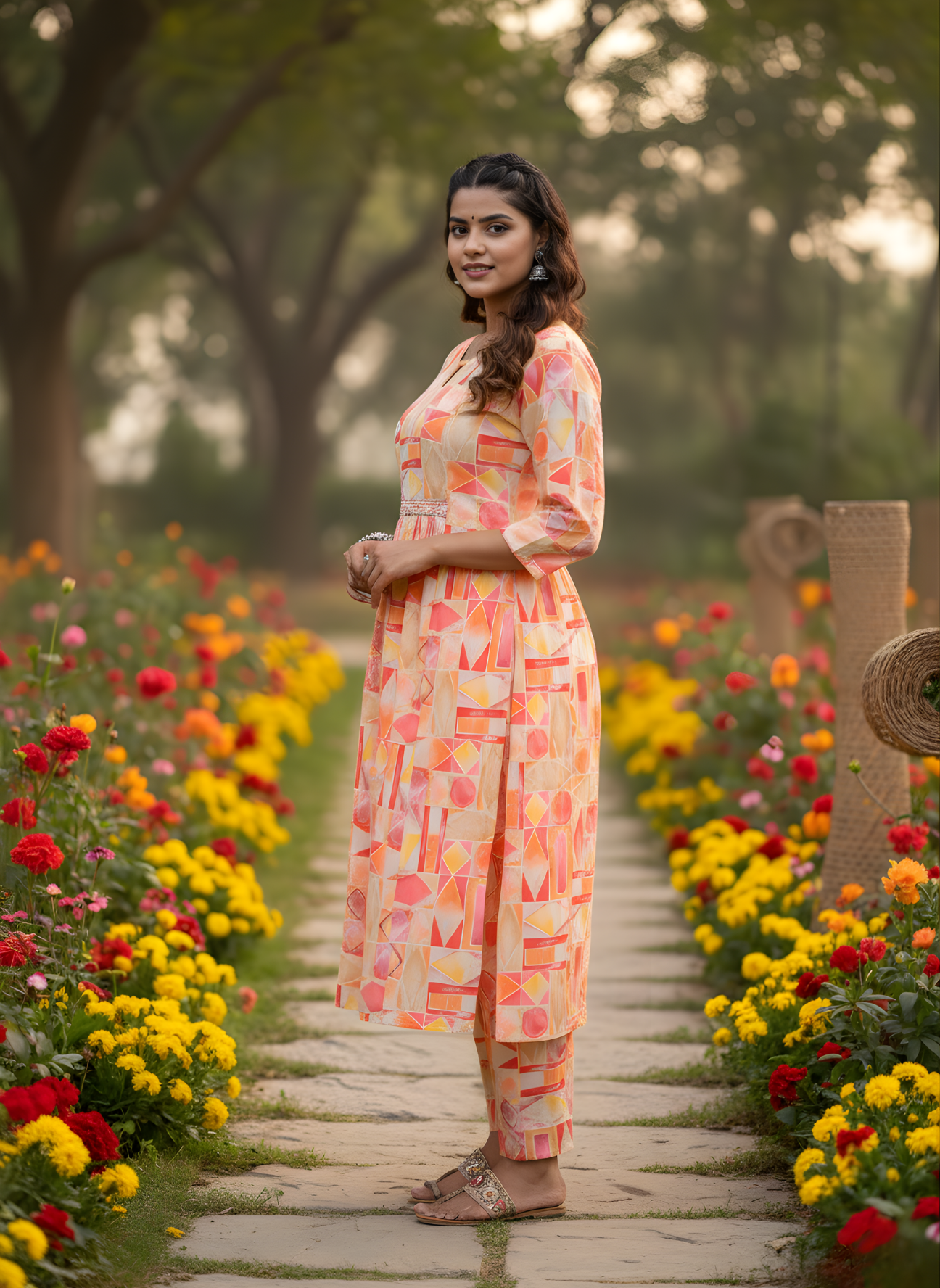Pure Cotton Printed Kurti Set – Wholesale Women Ethnic Wear for Bulk Buyers