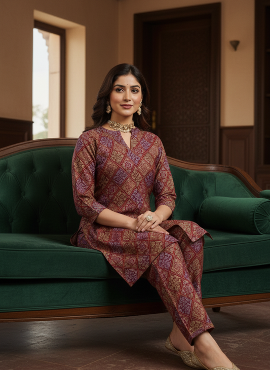 Neelufer Creation women cord set wholesale