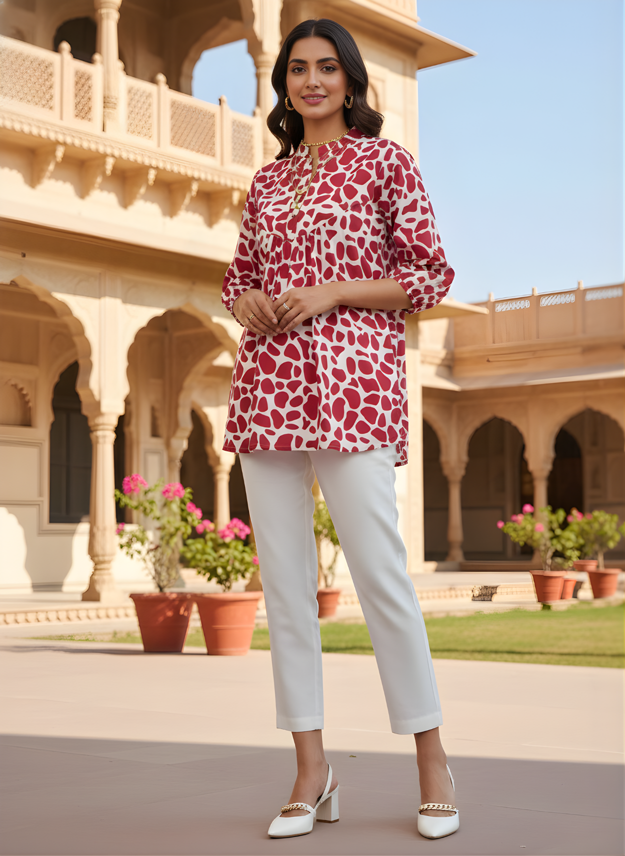 Ladies cotton ethnic top wholesale