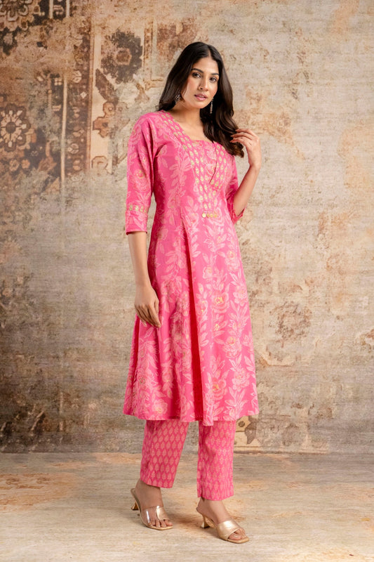 Straight fit cotton kurta pant set wholesale