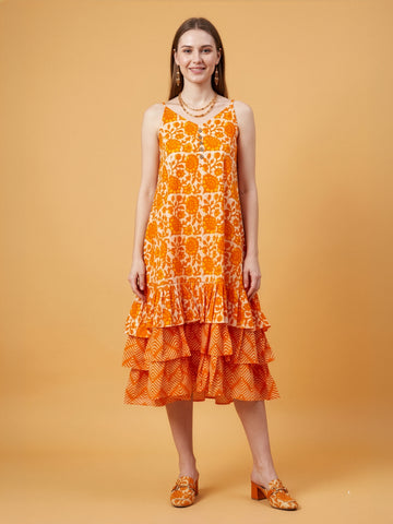 Premium Cotton Middy Dress by Neelufer Creation Wholesale India