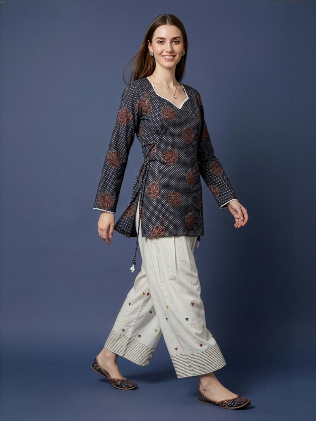 Neelufer Creation Pure Cotton Kurti Wholesale Manufacturer India Grey Collection