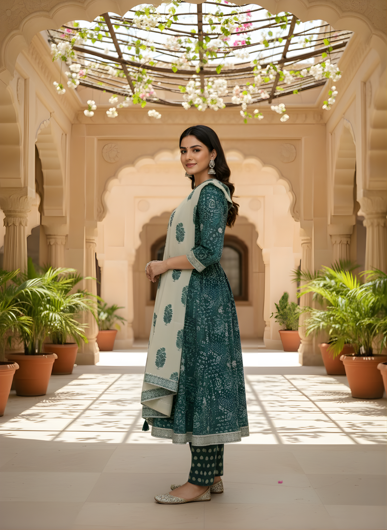 Cotton kurta set with dupatta wholesale women wear