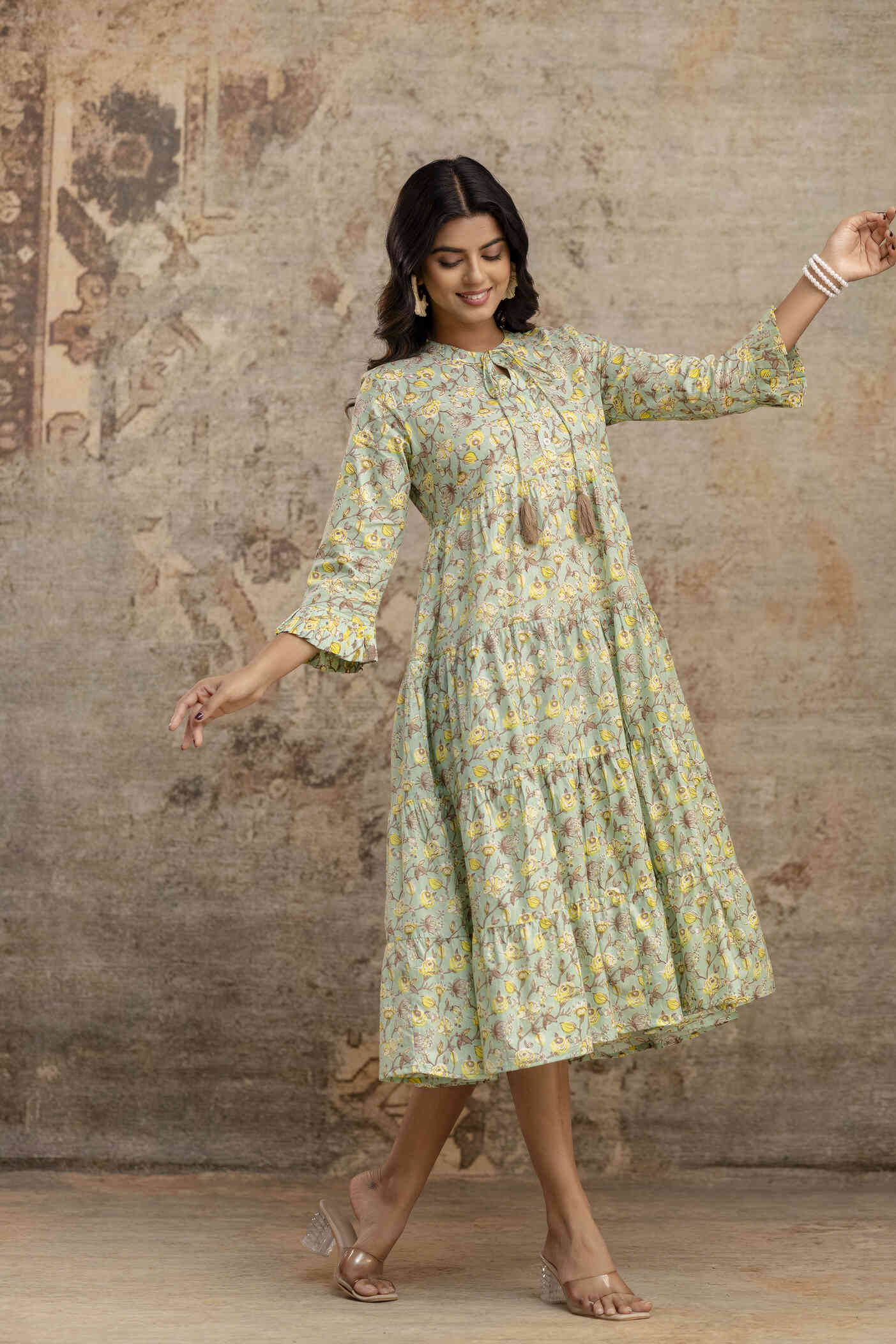 Neelufer Creation wholesale cotton Midi Dress for Women