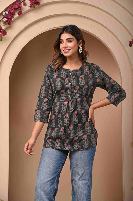 Trendy Short Kurti for Women - Fashionable Ethnic Wear by Neelufer Creation