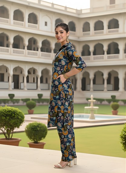 Modal Chanderi Printed Kurta Set – Wholesale Women Wear by Neelufer Creation
