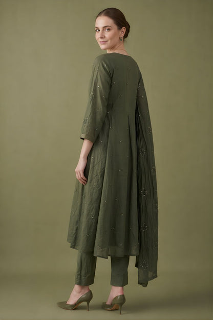 wholesale cotton kurtis supplier women wear bulk supplier India olive set