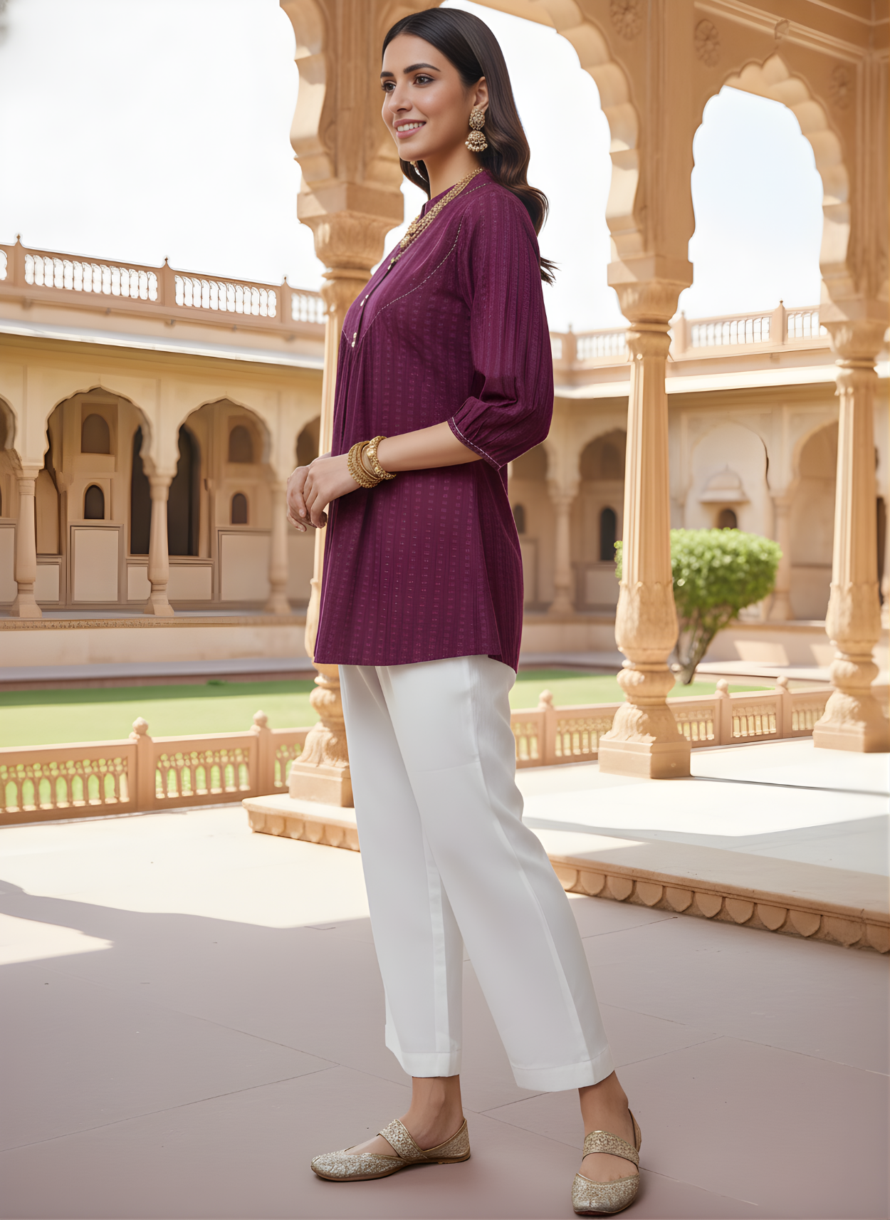 Wine cotton top for boutiques and retailers