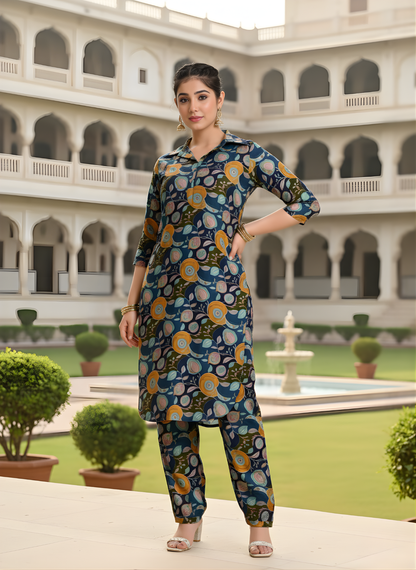 Modal Chanderi Printed Kurta Set – Wholesale Women Wear by Neelufer Creation