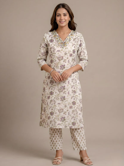 women wear wholesale manufacturer India boutique cotton kurti supplier lavender