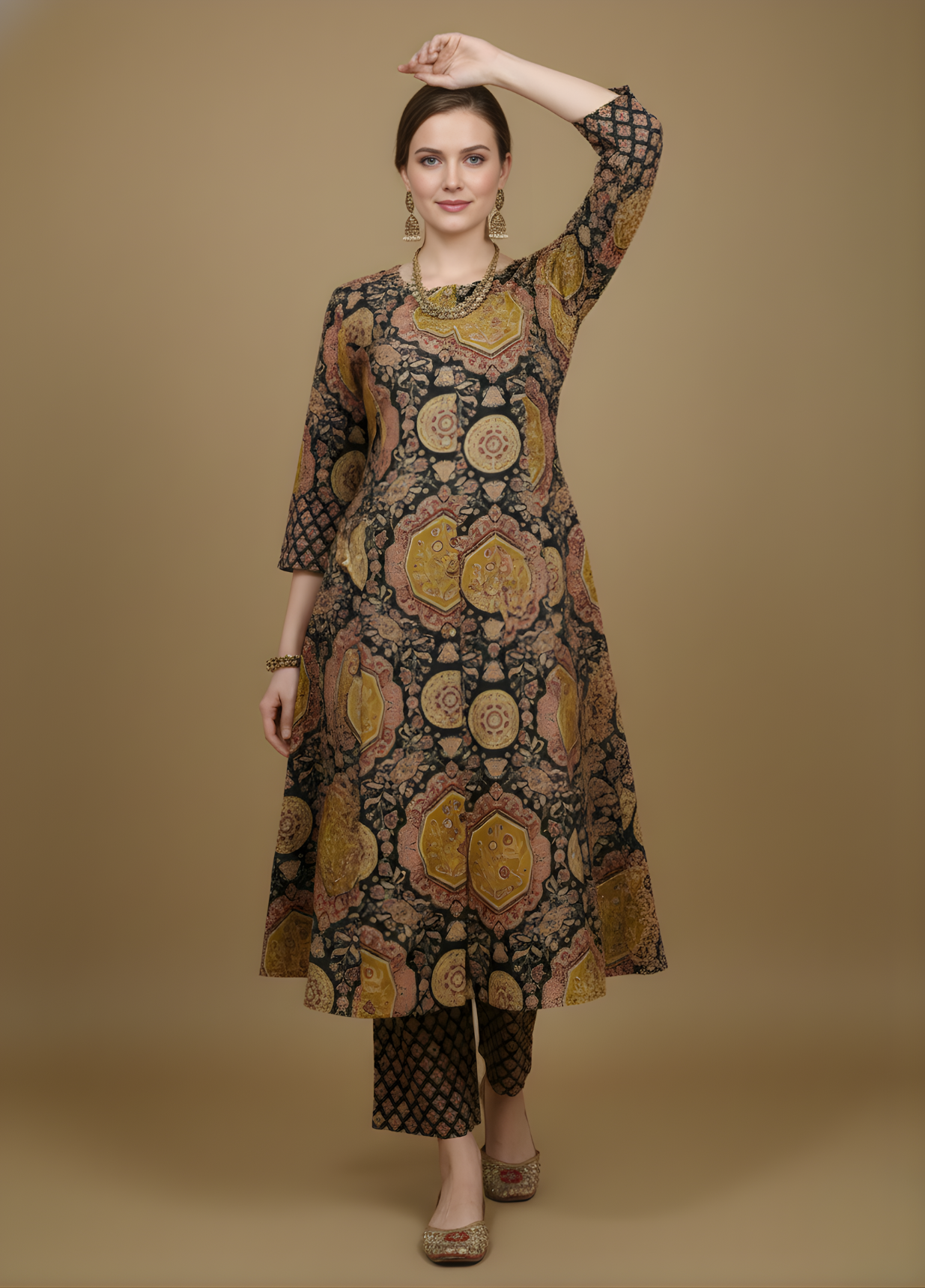 Ajrakh kurta set manufacturer India