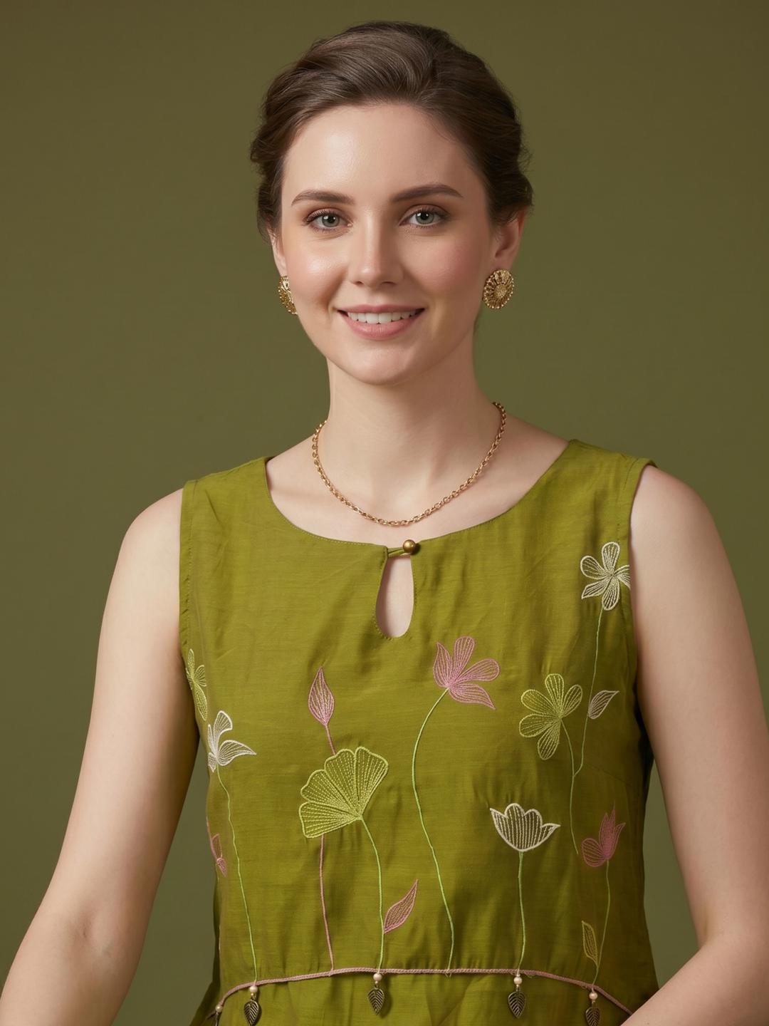 Wholesale Roman Silk Embroidered Kurta Set Manufacturer for Women Wear