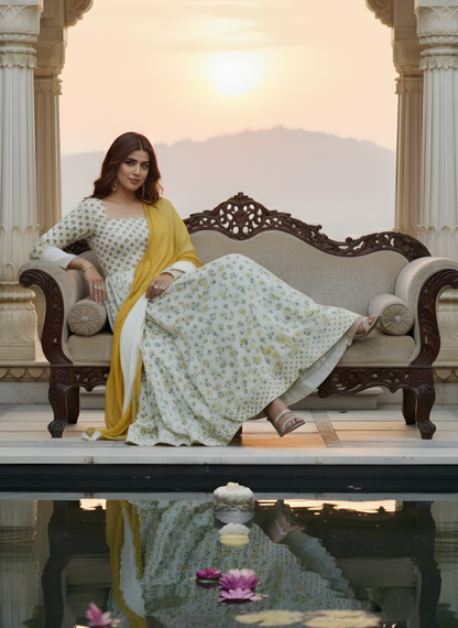 Modal chanderi long dress wholesale by Neelufer Creation