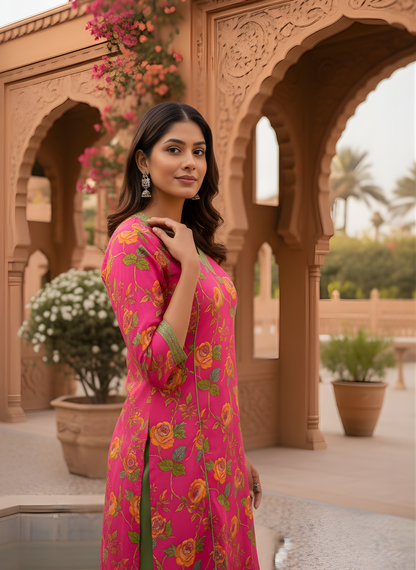 Neelufer Creation floral kurta set for retailers