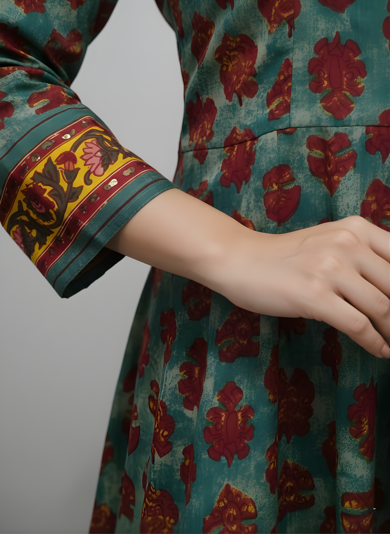 Brown Pure Cotton Printed Kurti for Women | Wholesale Manufacturer – Neelufer Creation