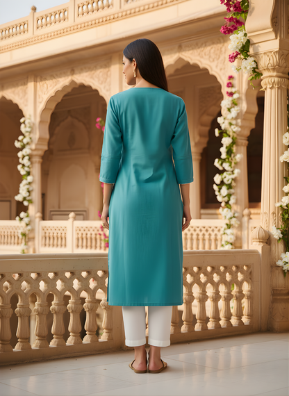 Neelufer Creation chevron pattern cotton kurti