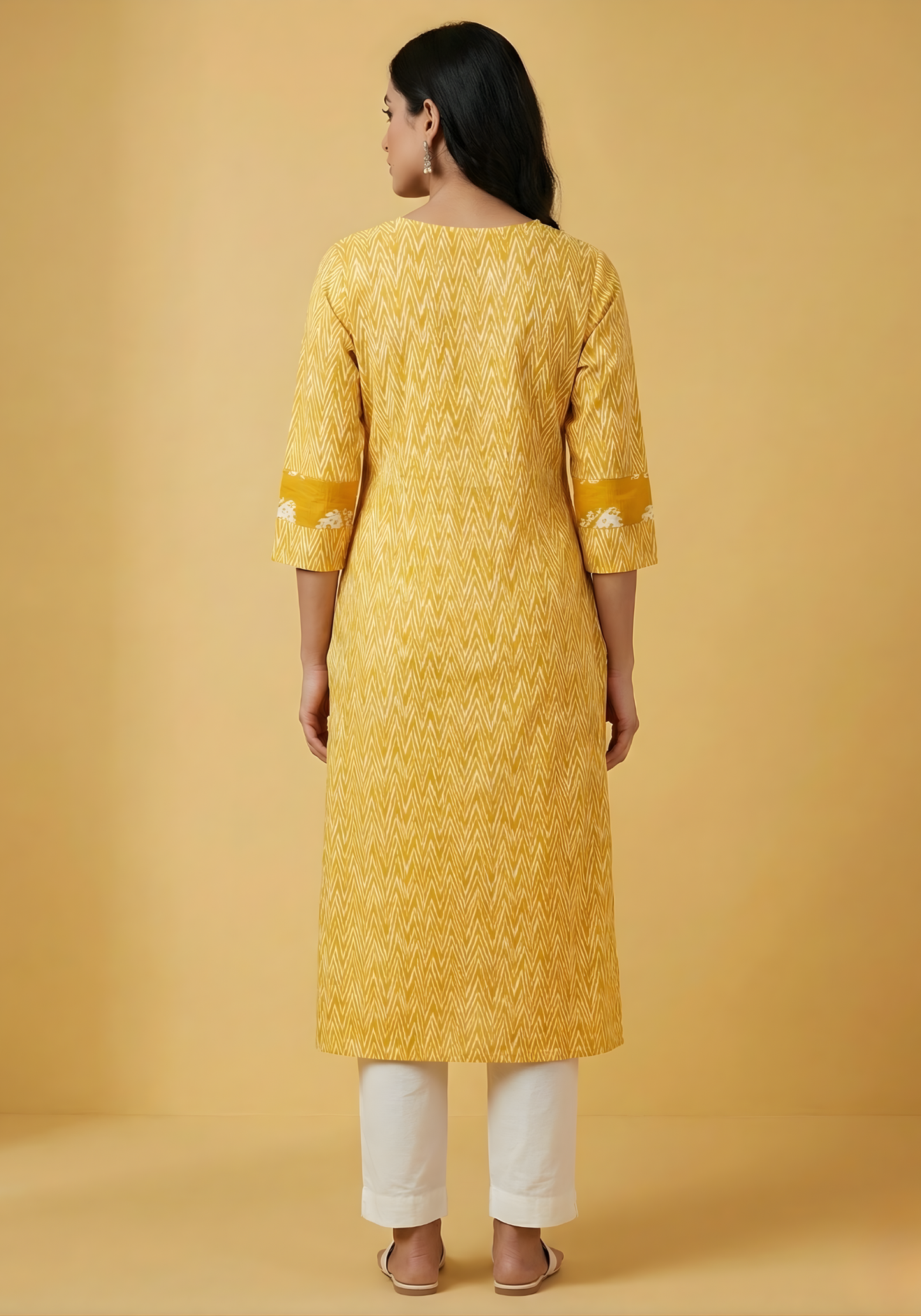 Pure Cotton Yellow Dupatta Set – Wholesale Manufacturer Women Wear