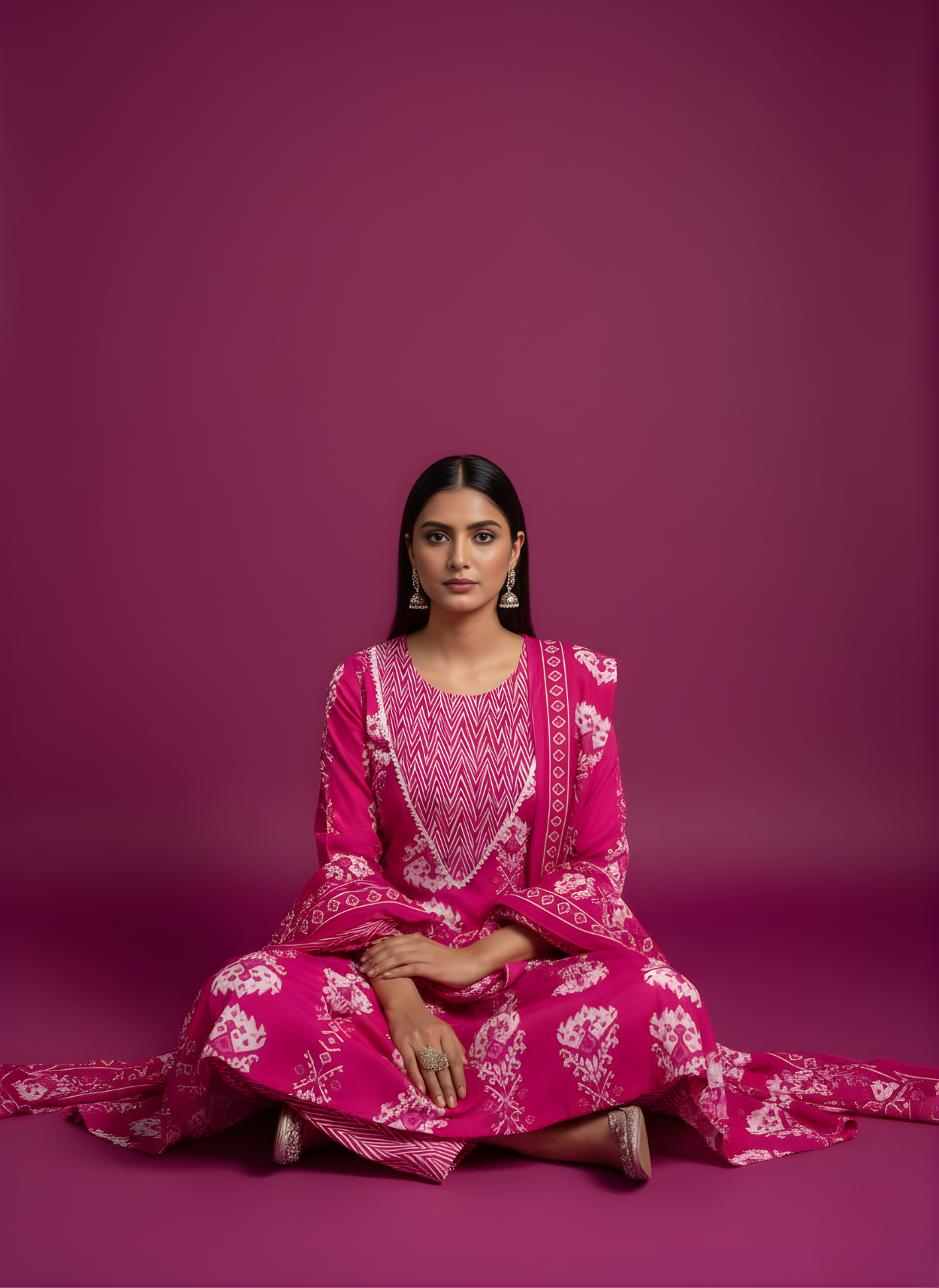 Boutique cotton suit set Neelufer Creation