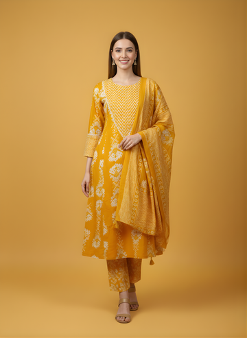 Neelufer Creation pure cotton dupatta set