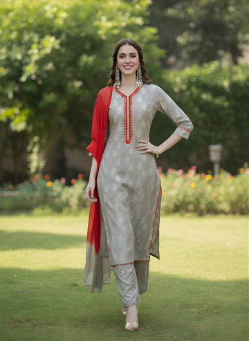 Modal Chanderi Dupatta Set | Women Ethnic Wear Wholesale Manufacturer