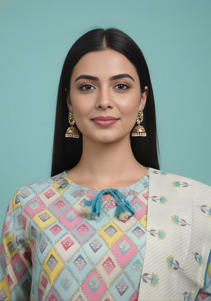 Modal chanderi suit set manufacturer India