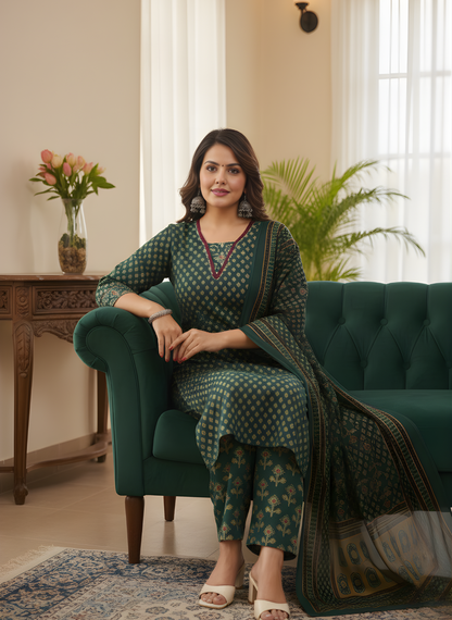 Neelufer Creation ethnic cotton dupatta set wholesale