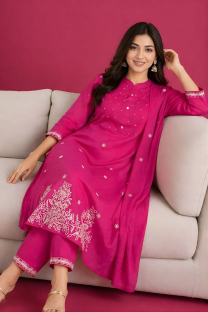 wholesale garment manufacturer Rajasthan pink cotton kurti set