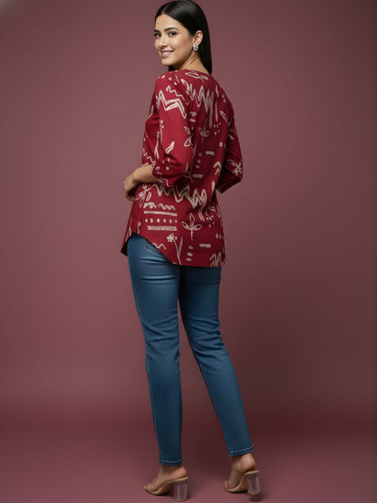 Pure Cotton Printed Top – Wholesale Women Wear by Neelufer Creation