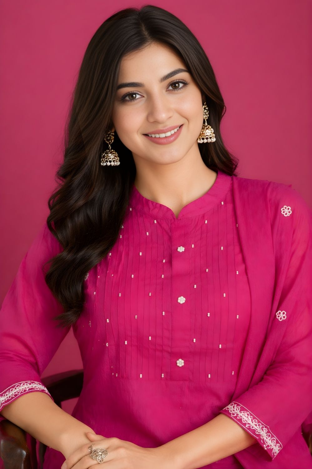 women wear manufacturer Jaipur eco friendly pink cotton kurta set