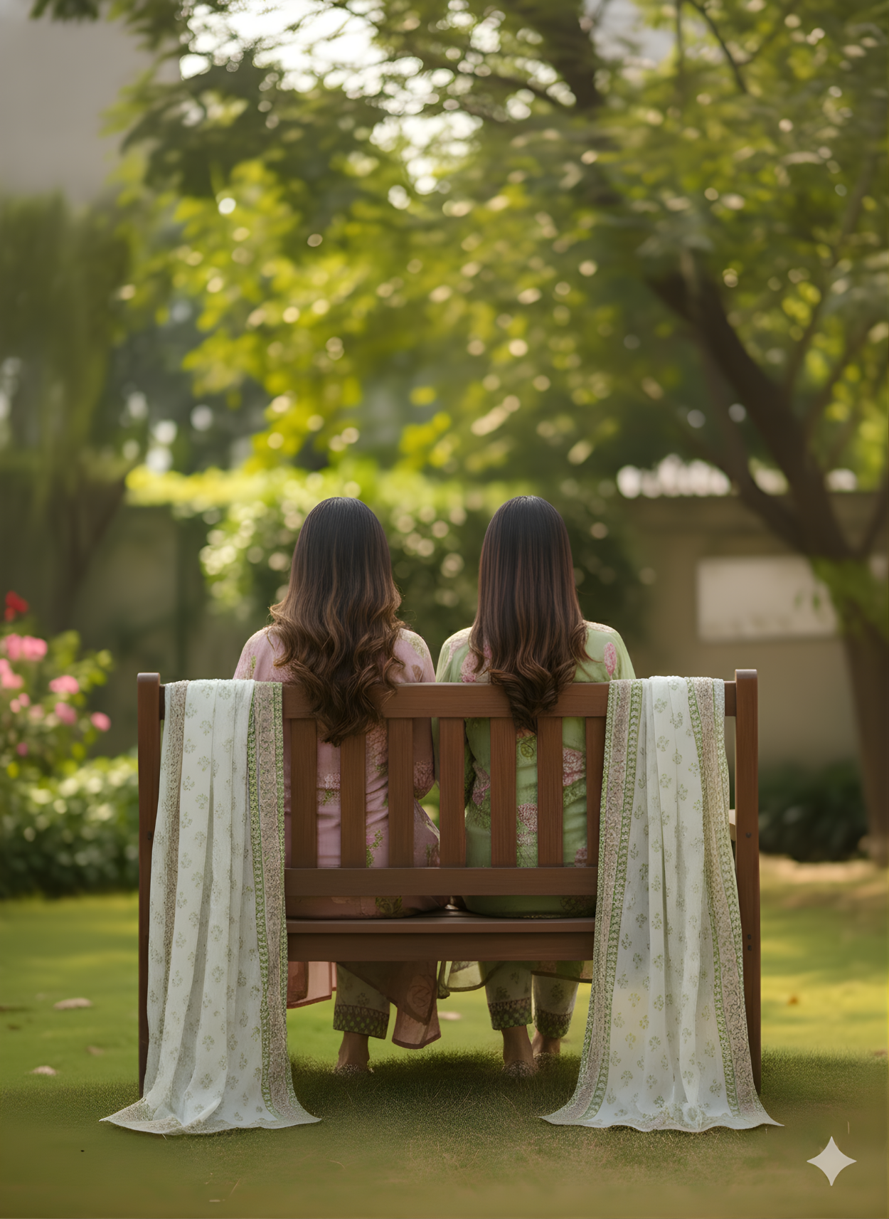 Pure Cotton Mint Floral Dupatta Set – Wholesale Manufacturer Women Wear