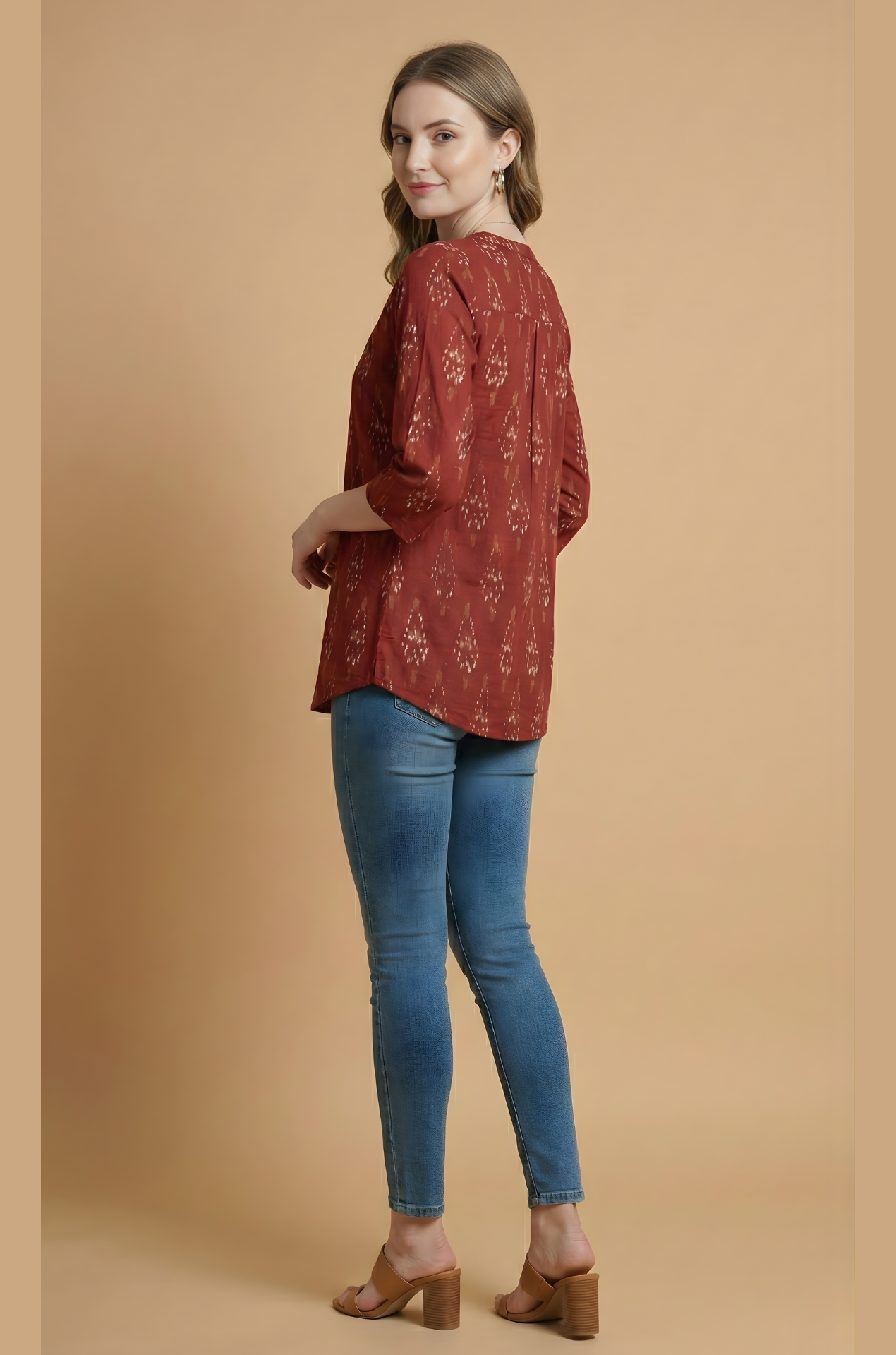 Jaipuri print cotton top wholesale