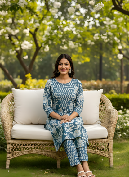 Wholesale ladies cotton kurta set