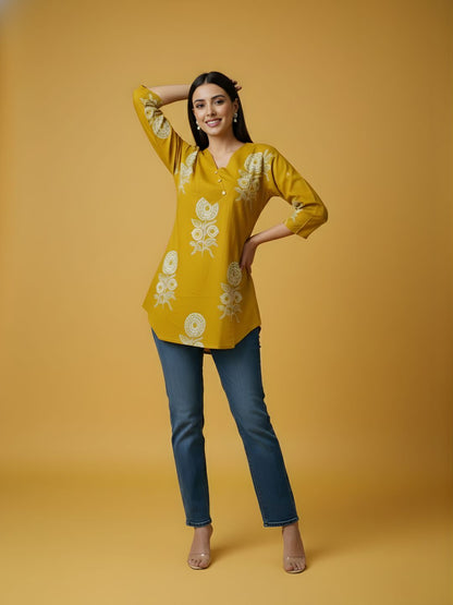 Pure Cotton Printed Top – Wholesale Women Wear by Neelufer Creation
