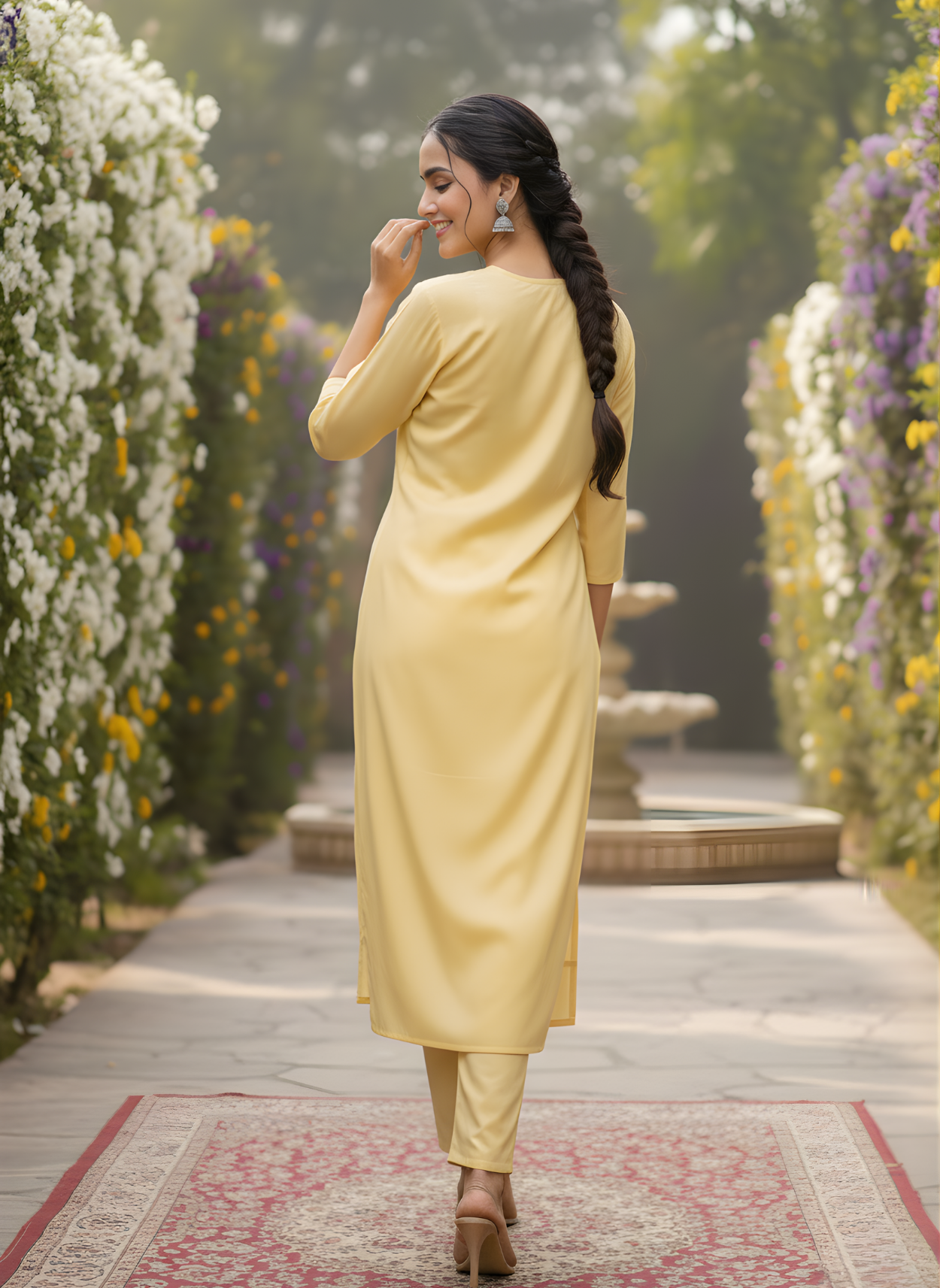 Women kurta set flex cotton fabric manufacturer