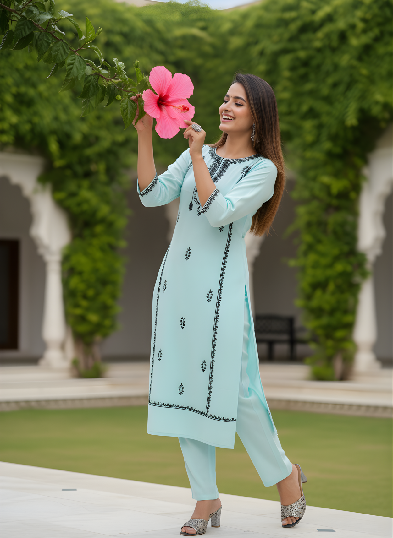 Summer flex cotton kurta set women