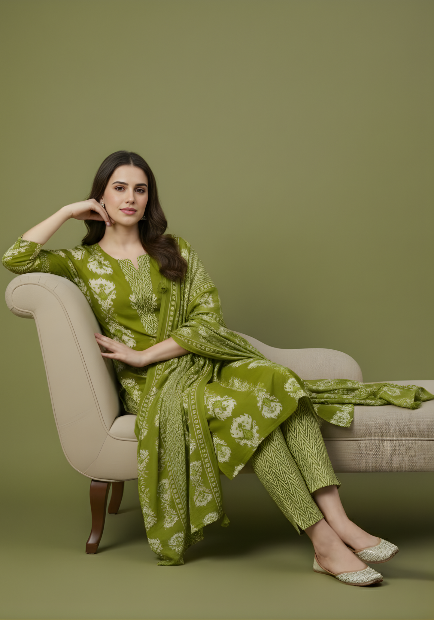 Cotton kurta pant dupatta set wholesale women wear
