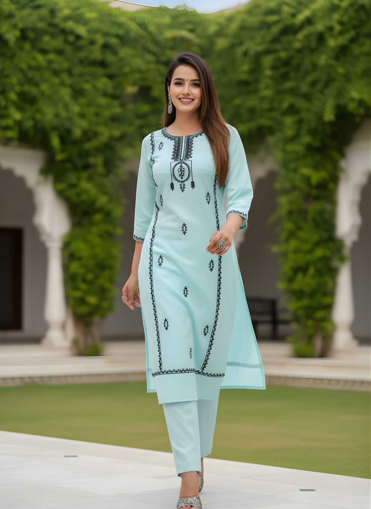 Neelufer Creation pure flex cotton kurta set for women