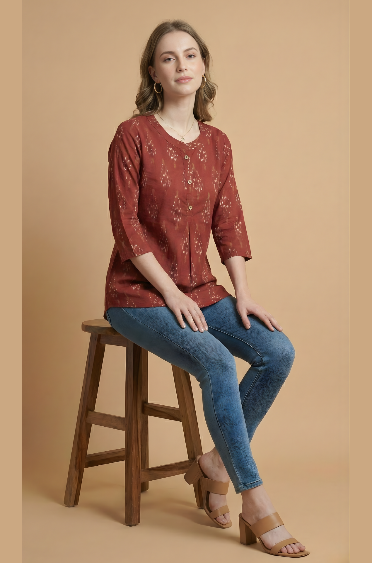 Ladies cotton ethnic top wholesale