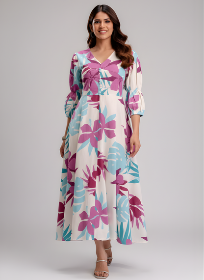 1.Neelufer Creation floral pure cotton dress front view.
2.Neelufer Creation women cotton dress wholesale.
3.Neelufer Creation printed cotton dress manufacturer India.
4.Neelufer Creation V-neck floral cotton dress.
5.Neelufer Creation ladies cotton dress for retailers.
6.Neelufer Creation summer wear cotton dress.
7.Neelufer Creation premium cotton fabric dress detail.
8.Neelufer Creation ready to dispatch cotton dress.
9.Neelufer Creation women dress bulk buyer supply.