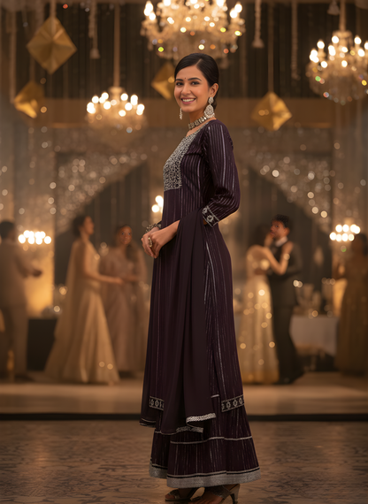 Designer modal chanderi sharara kurta set bulk supply