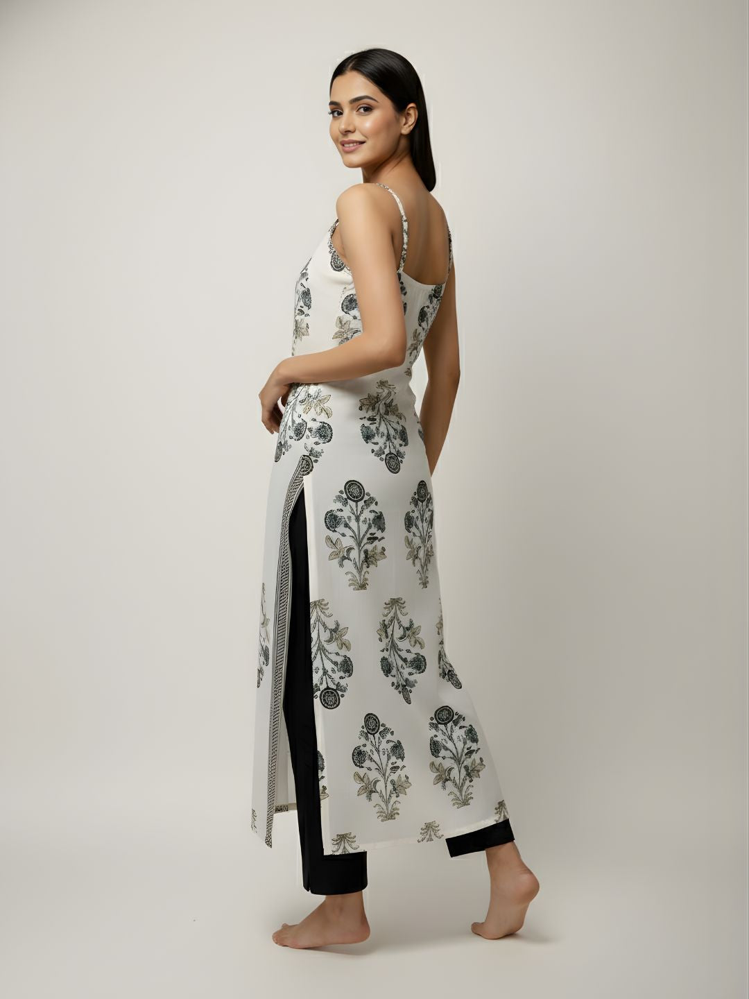 Pure Cotton Printed Sleeveless Kurti – Wholesale Women Wear by Neelufer Creation