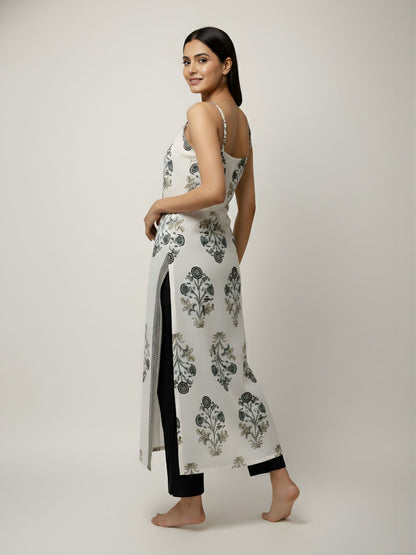 Pure Cotton Printed Sleeveless Kurti – Wholesale Women Wear by Neelufer Creation