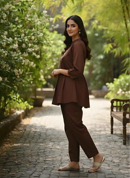 Women cotton cord set wholesale supplier